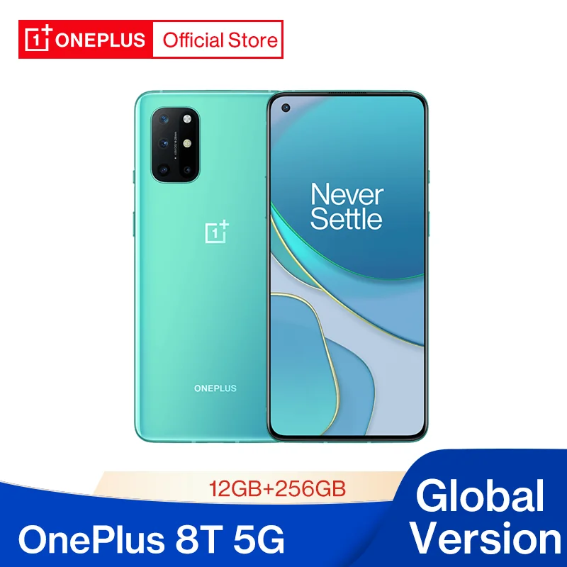 Global Version OnePlus 8T 8 T Snapdragon 865 5G Smartphone 12GB 256GB 120Hz  Fluid Display Warp Charge 65 OnePlus Official Store