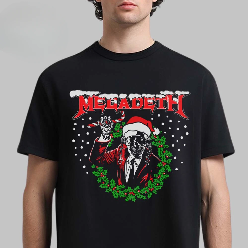 Seltenes Megadeth Cotton Band Shirt, Unisex, Sommer, kurzärmelig, modisches Marken-T-Shirt, luxuriöses, lässiges Vintage-T-Shirt – Detail 7