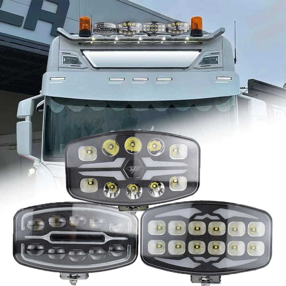 10 LED Luce Fuoristrada Faro Faretto Camion Ausiliario Quadrato Guida 10 LED Luce Fuoristrada Faro Faretto Camion Ausiliario Quadrato Guida