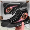 Summer Deep Purple Fireball  Man Woman High Quality High Help Canvas Shoes Lightweight Casual Board Shoes Sneakers Canvas Shoes 1