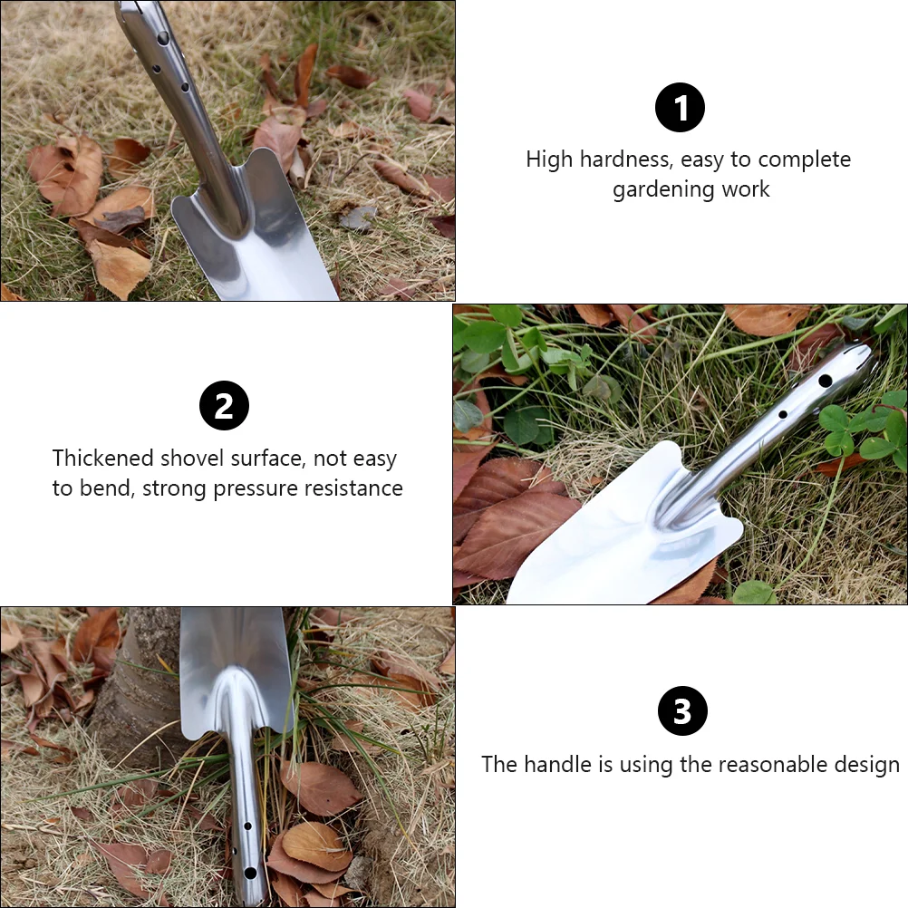 2 Pcs Garden Sets Multifunction Mini Succulent Tools Hand Trowel Weeding Metal Handheld Spade Gardening Planting