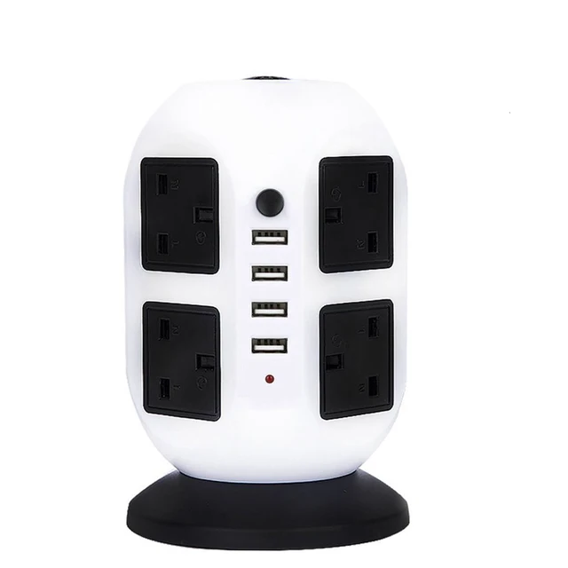 BONOOD Electricity products Tower Power Strip Vertical UK Plug
