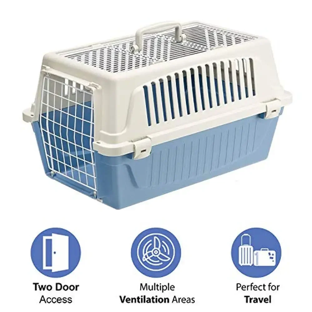 Small Dogs & Cats 2-Door Top Load Design Easy Assembly & Cleaning XS Breeds 22"x14.5"x12.6" Travel Home