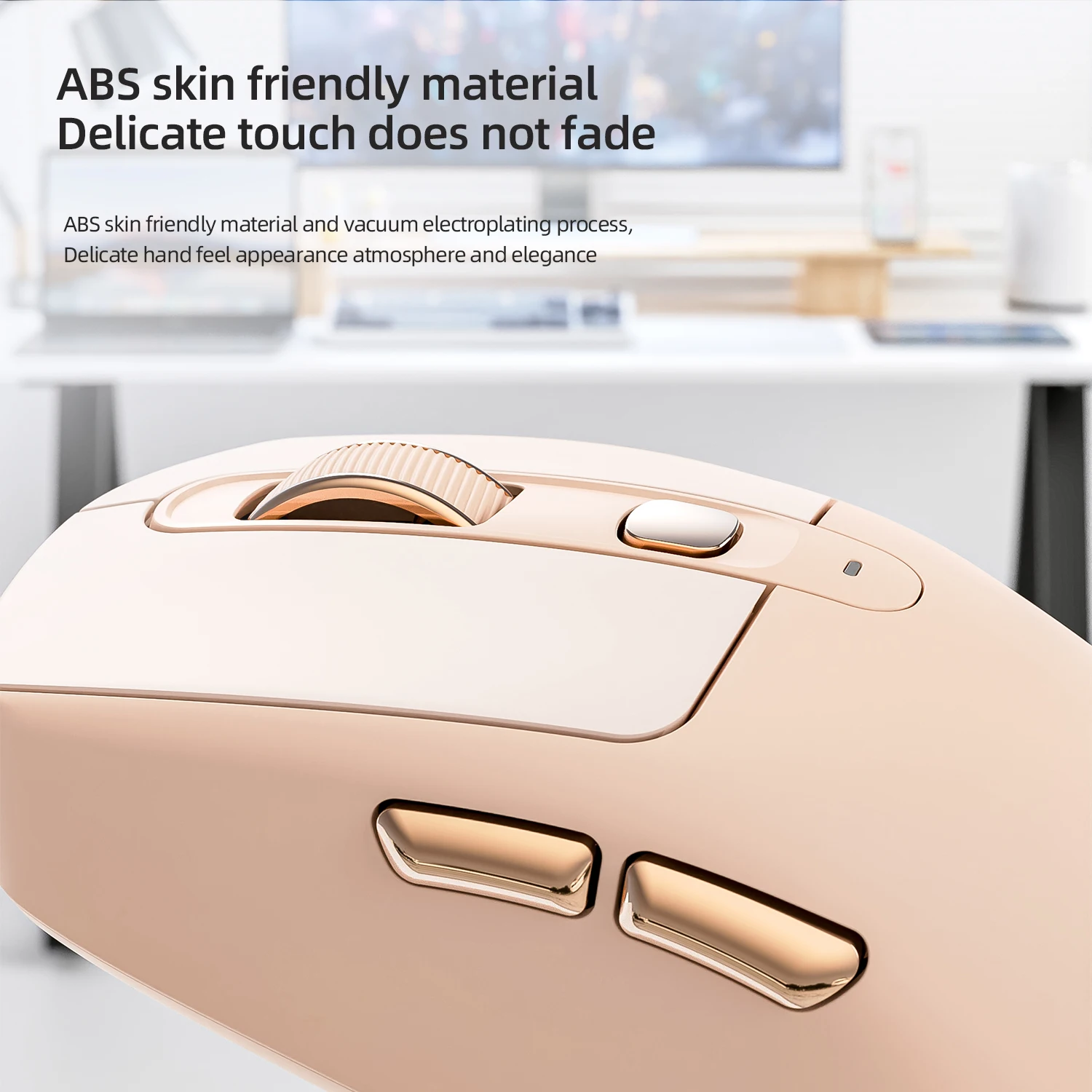 A3 Wireless Mouse Silent ABS Bluetooth Dual Mode Power Linght 5-Speed DPI PAW3212 Chip Silent Design Wireless Mouse Wireless Optical Mouse