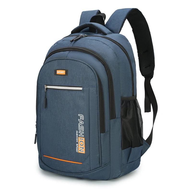 Large-capacity business travel backpack, equipped with a 15.6-inch laptop compartment, multiple zippered pockets, adjustable pad