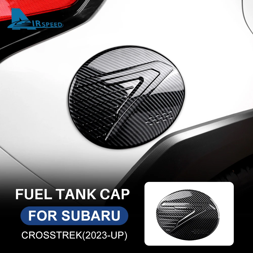 

ABS для Subaru Crosstrek 2023 2024, стильная наклейка из углеродного волокна, аксессуары, крышка, отделка крышки, украшение масляной коробки