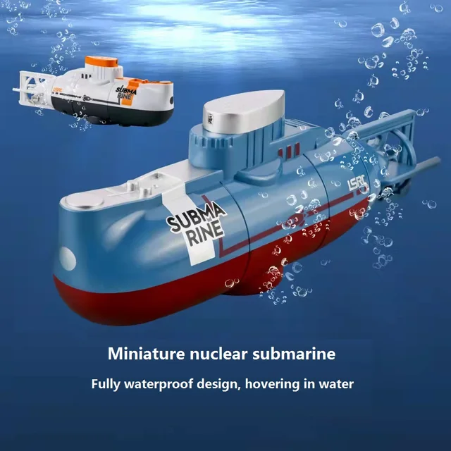 Remote control submarine children's diving fish tank toys mini military model remote control simulation nuclear submarine childr 1