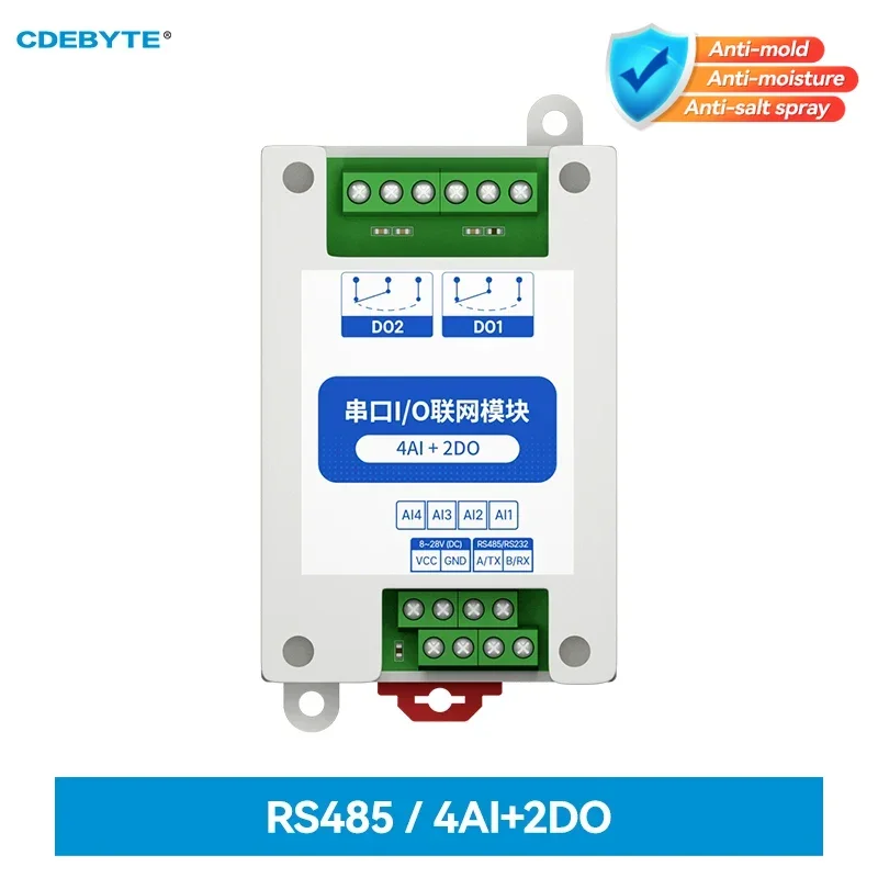 직렬 포트 RS485 4AI+2DO MA01-XACX0420을 갖춘 ModBus I/O..