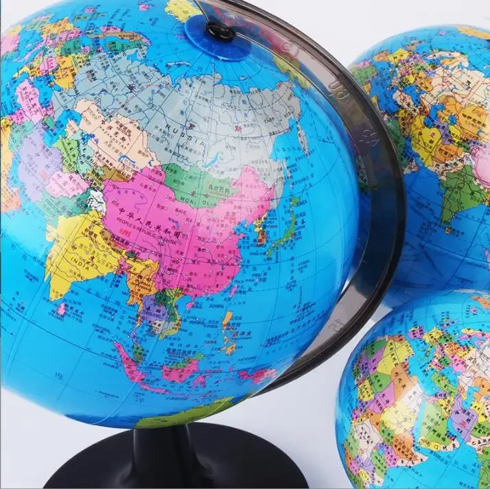 World Earth Globe Kids Educational Rotating Stand Ball Home Office Ornament english world globe