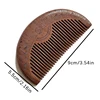 Pocket Wooden Comb Natural Black Gold Sandalwood Super Wide Tooth Wood Combs No Static Lice Beard Comb Hair Styling 6