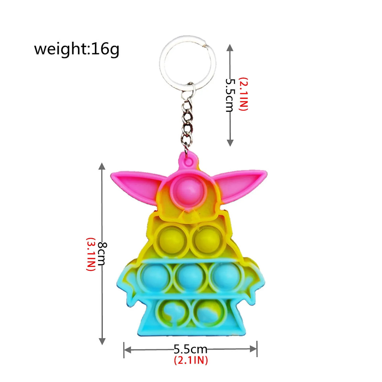 Mini Pops Simple Dimple Keychain Its Push Bubble Anxiety Sensory Fidget Toy Anti Stress Relief For Autism Adults Key Chain Toys squishy mesh ball Squeeze Toys