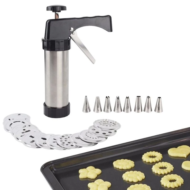 Cookie Maker Press Kit Manual Churros Maker Machine Stainless Steel