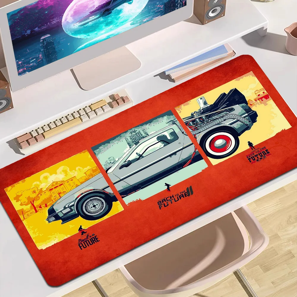 Back to The Future Rubber XXL PC Gaming Mouse Pad Gamer Desk Mats Keyboard Pad Mause Muismat Desktop Mat