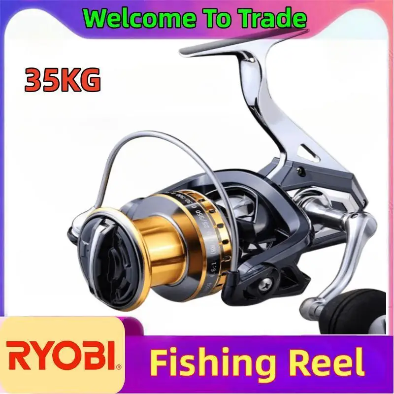 RYOBI All Metal 35KG Maximum Resistance  Large Fishing wheel  Freshwater Saltwater Fishing Reel, Easy To Catch Big Fish