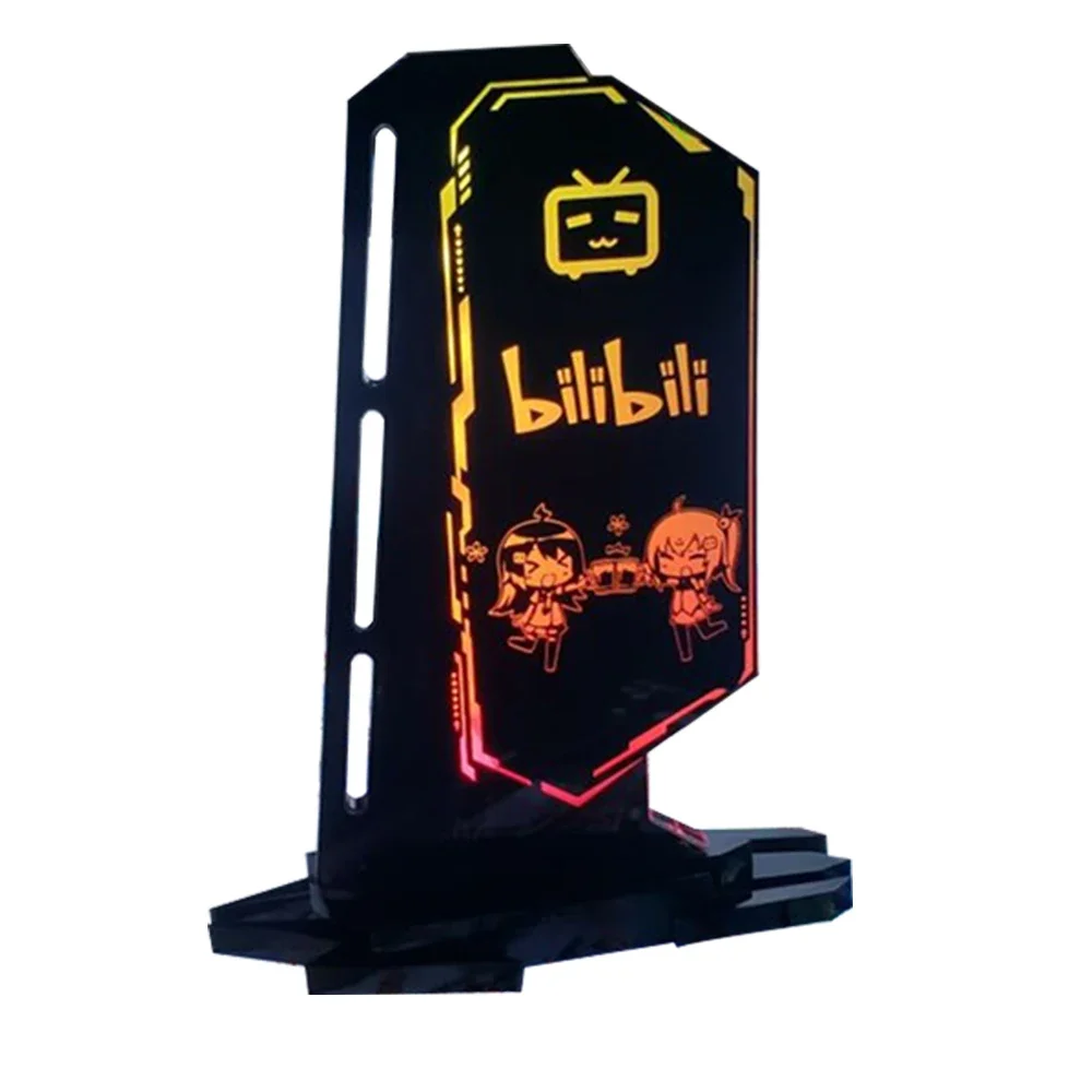 Personalize Gpu Suporte Vga Suporte Gráficos Verticais Suporte Personalizável Faça Você Mesmo Design 5v Argb 3pin Sincronização Aura - Imagem 3