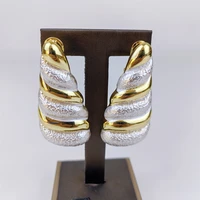 Ensembles de bijoux plaqués or de dubaï pour femmes, grand collier, plaque 18K originale pour les fêtes de banquet de mariage, bijoux luxueux 3