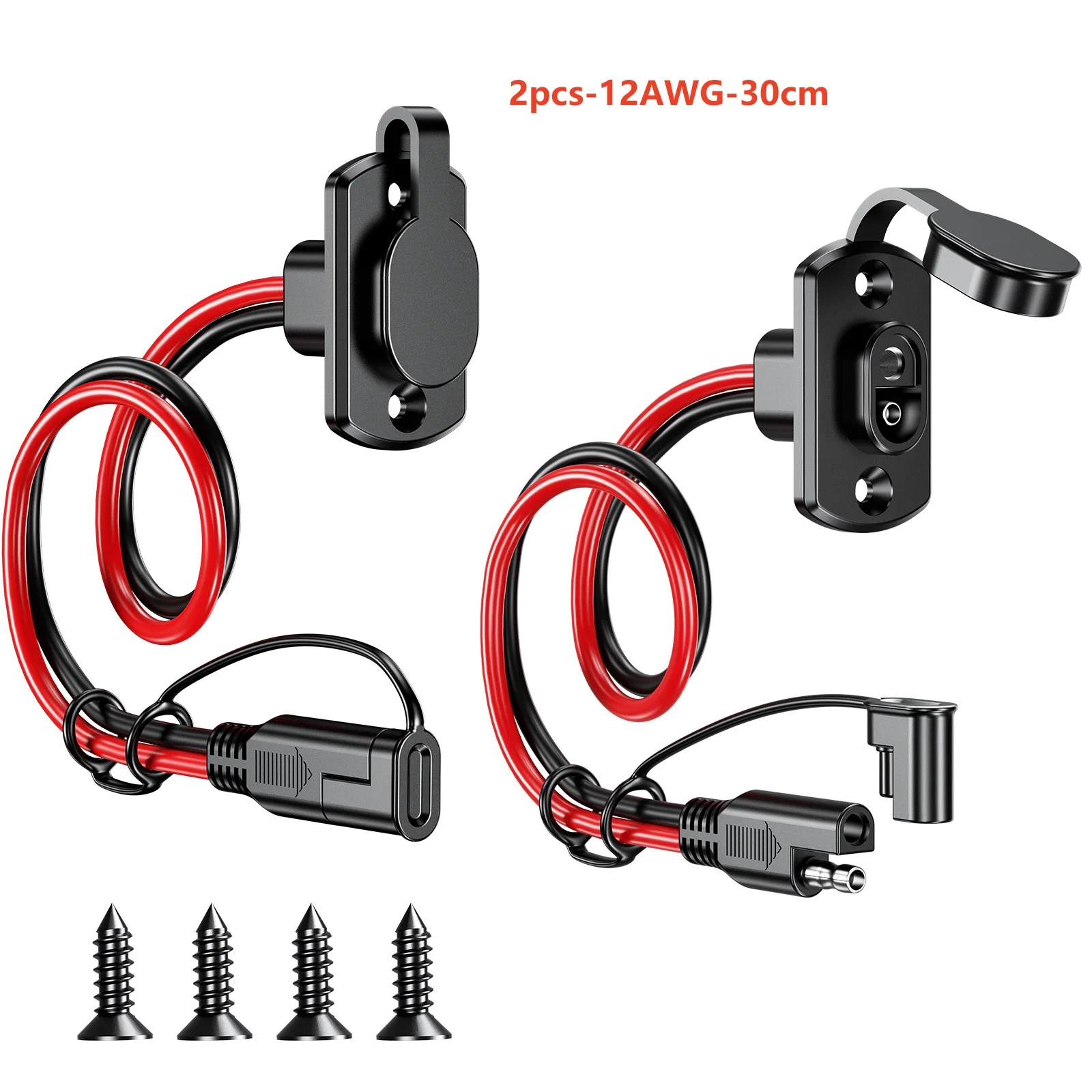 Prolunga Cavo SAE 12V 0,5 Metri 10A - Connettore Maschio-femmina Per Batteria Solare, Nuovo