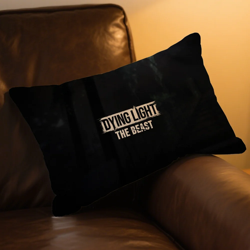 Dying Light The Beast Game Rechteckiger Kissenbezug, bedruckt, für Sofa, Zimmer, Heimdekoration, Kissenbezug – Detail 6