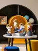 Figurine Home Decor Resin Astronaut Statue Collectible Spaceman Sculpture Decorative Music Ornament for Desktop Bookshelf Office 1