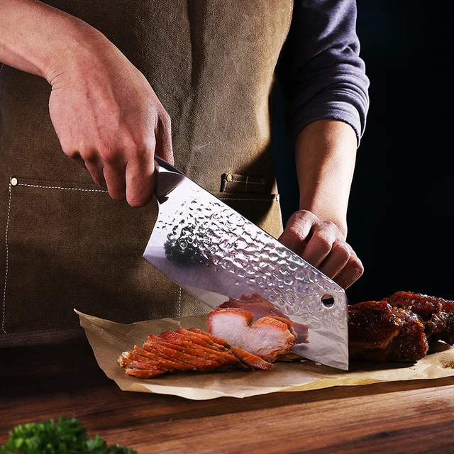 SKY LIGHT Cleaver Knife - 7 Inch Meat Cleaver Kitchen Butcher