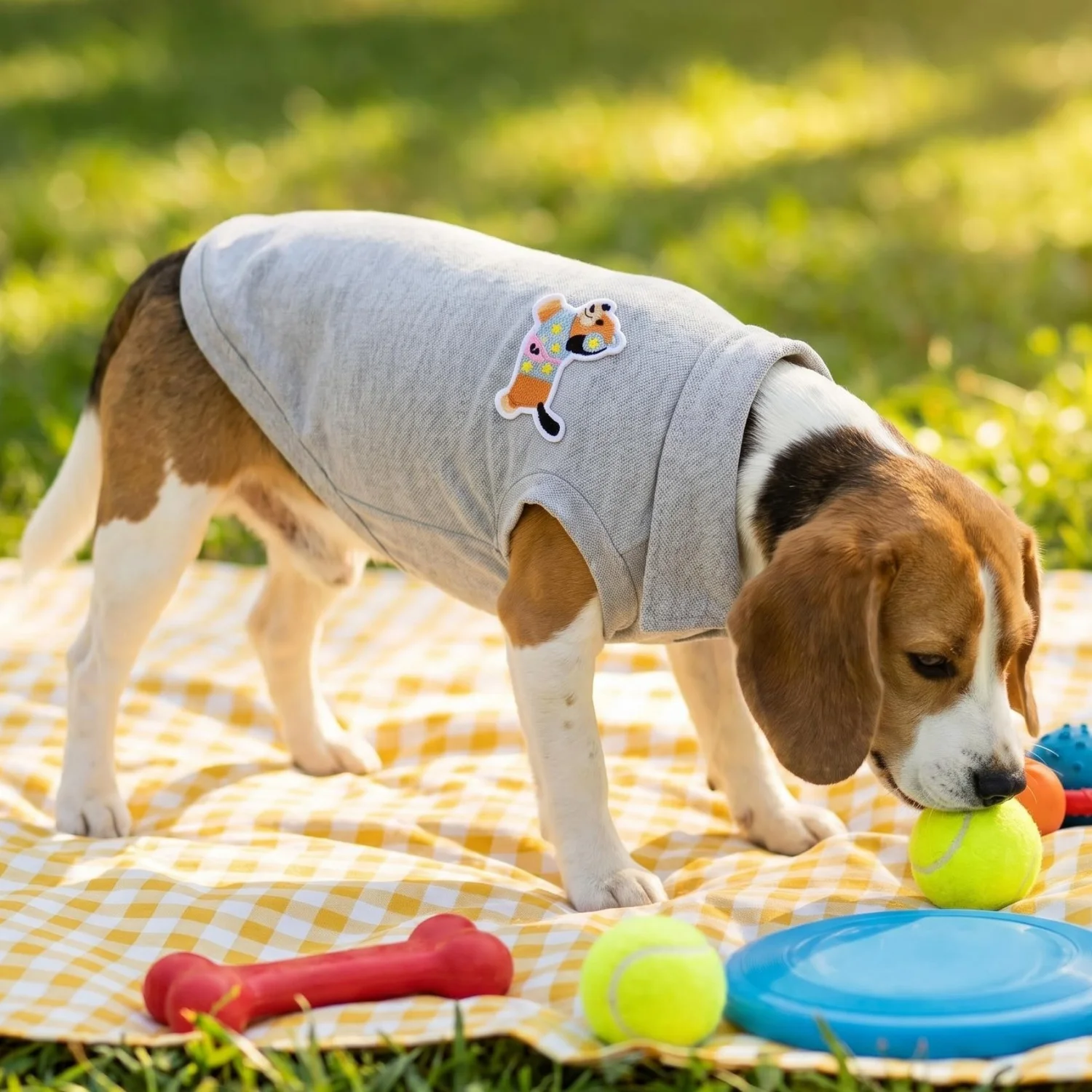 Maglietta Polo per Cani con Ricamo Orso Cartone Animato, Morbida e Traspirante, Senza Maniche, Abbigliamento Casual per Passeggiate all'Aperto per Razze Piccole - immagine 4