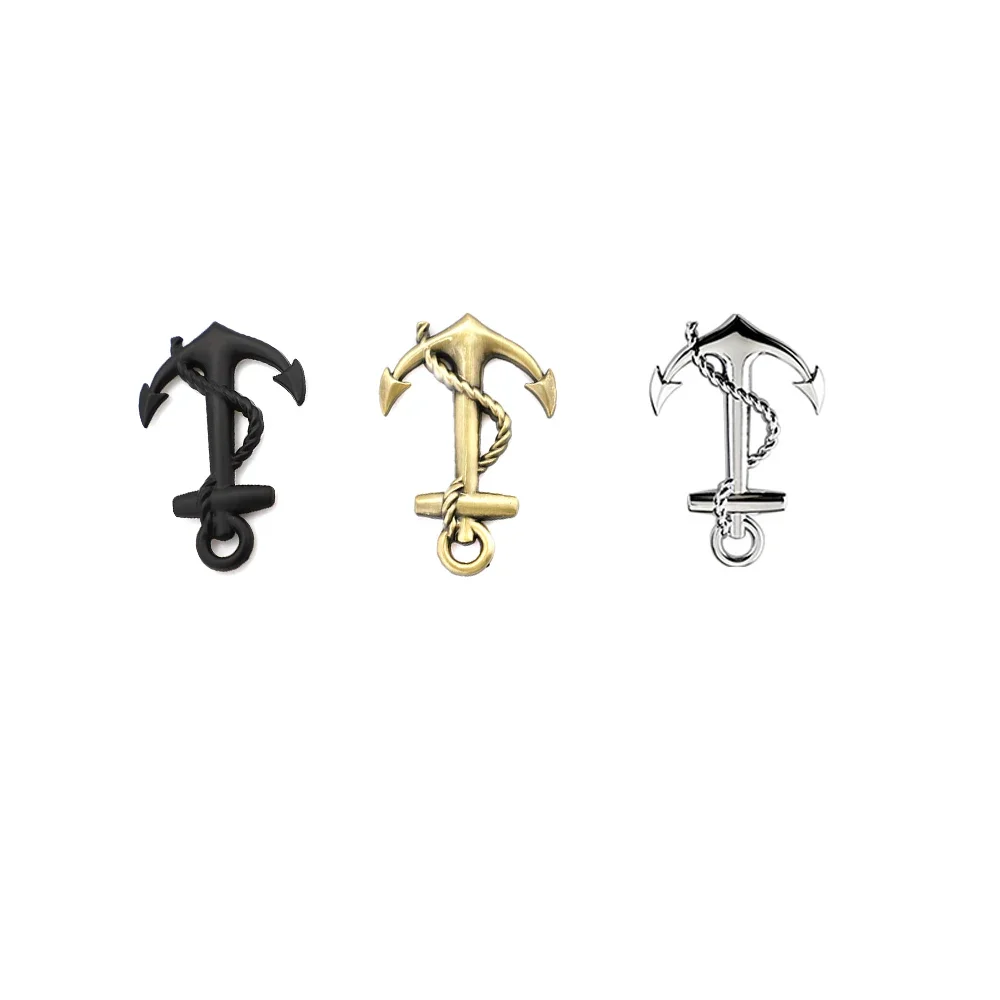 

3D Metal Personalized Car Tail Badge Navigation Sticker Pirate Ship Side Door Sticker Ship Anchor Badge Car Sticker Accessories
