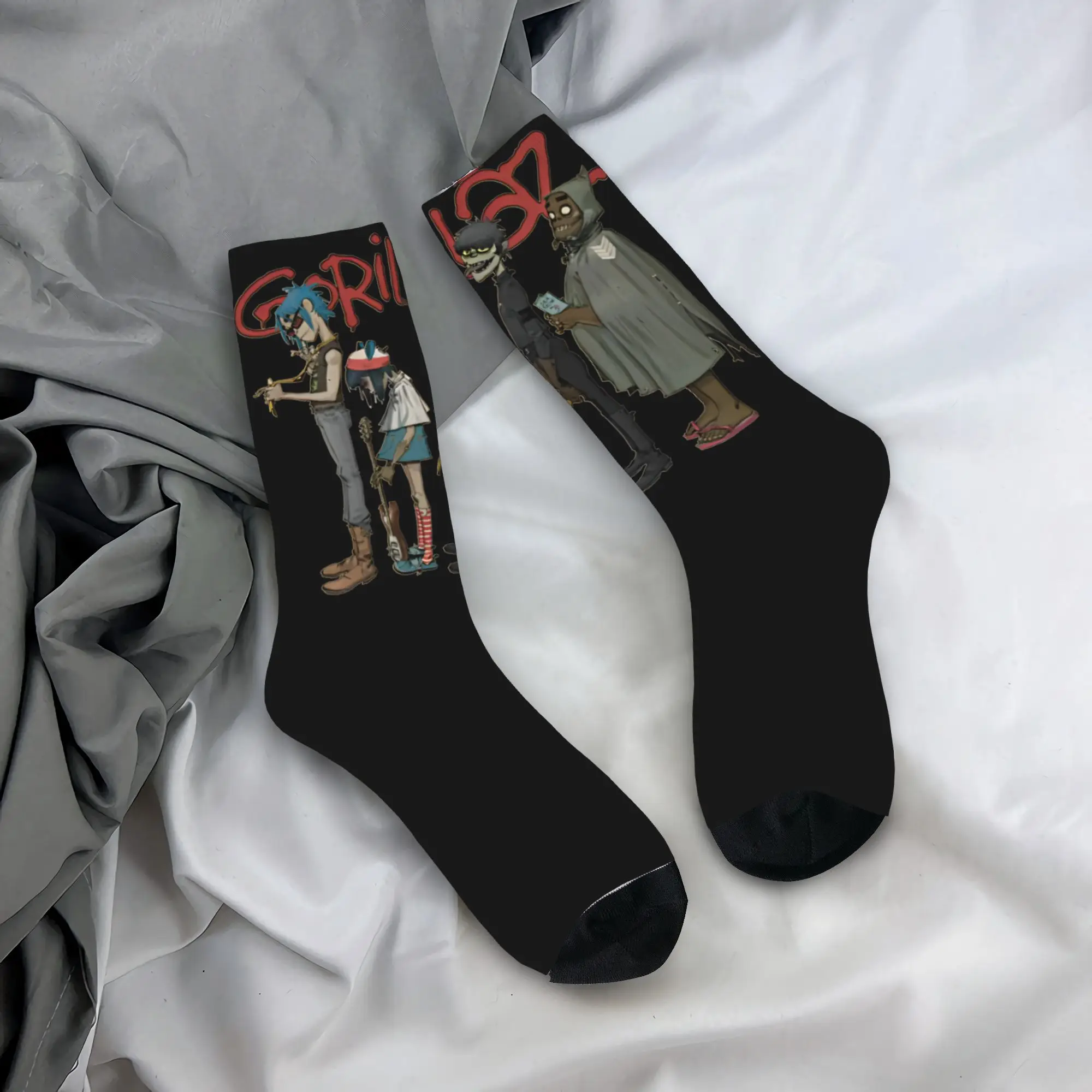 Gorillaz Autumn Rock Band Fun High-Quality Anti-Skid Skate Socks