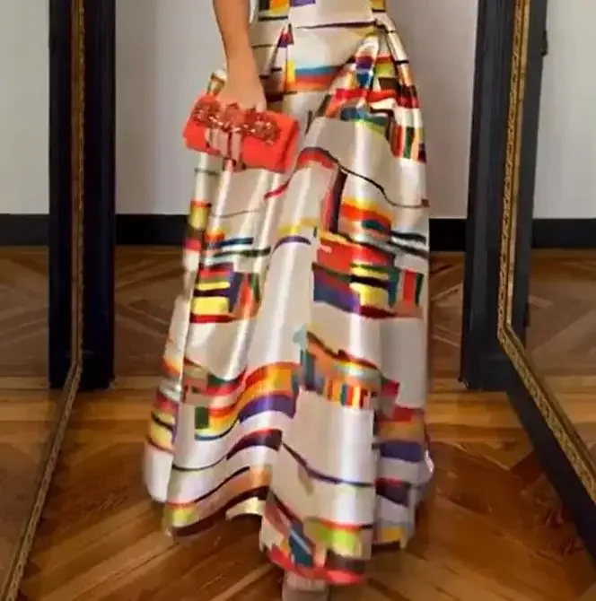 Рисунок 4 - Женская длинная юбка с принтом