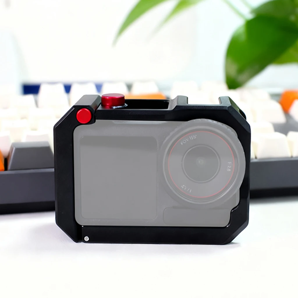 Metallkäfig-Rig-Schutzhülle für DJI Osmo Action 6 5 Pro/4/3 Kamerazubehör, formmontierter Erweiterungsrahmen, Kaltschuhhalterung – Detail 8