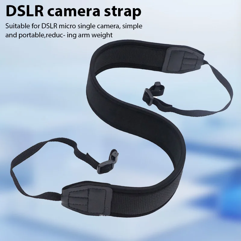 Adjustable Black Anti Slip Camera Shoulder Strap Belt