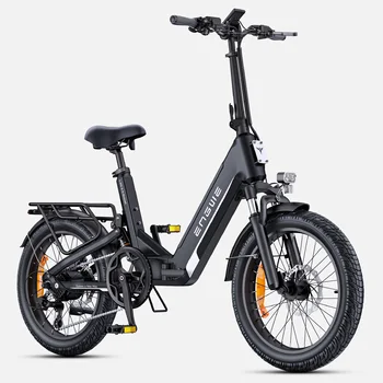 ENGWE L20 3.0 BOOST Bicicletta Elettrica con Motore da 250W, Batteria 48V 13.5Ah, Pneumatici 20*3.0 Pollici, Autonomia 135KM, E-Bike a Ricarica Rapida
