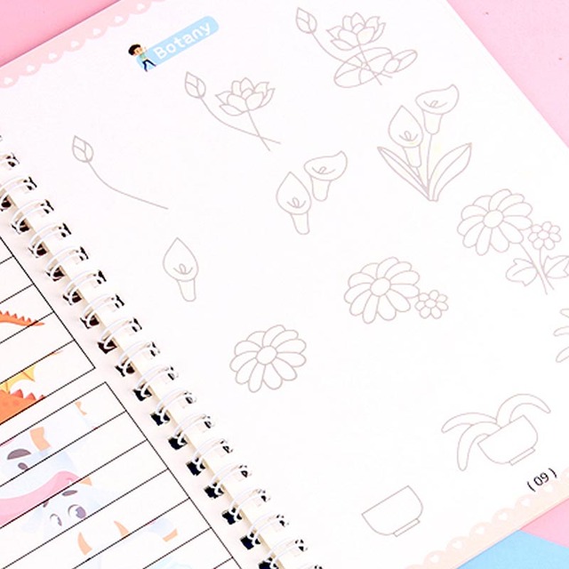 Magic Copybook Repeated Useable Groove Practice With Calligraphy Pen Holder For Kids Baby Early Education Exercise Book