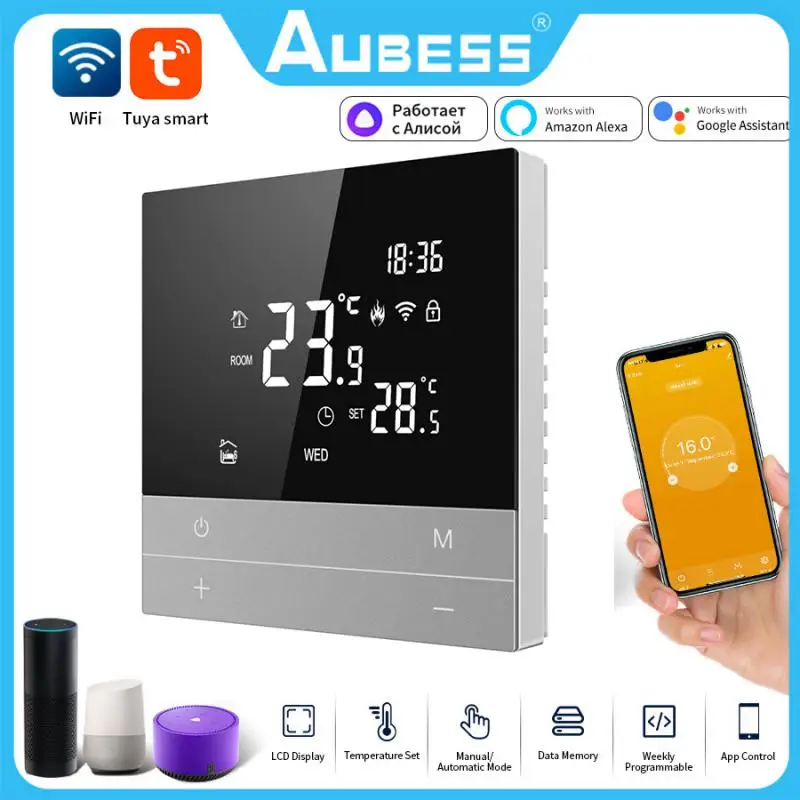 

Tuya Smart Life Wifi Thermostat For Gas Boiler And Warm Floor Heating Home Temperature Controller Smart Things Alexa Google