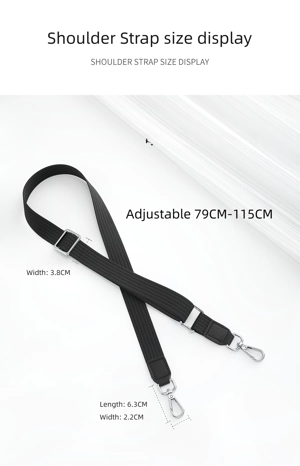 Canvas bag shoulder strap for Longchamp mini bag durable fashion Replacement Shoulder Strap bag modification bag accessories