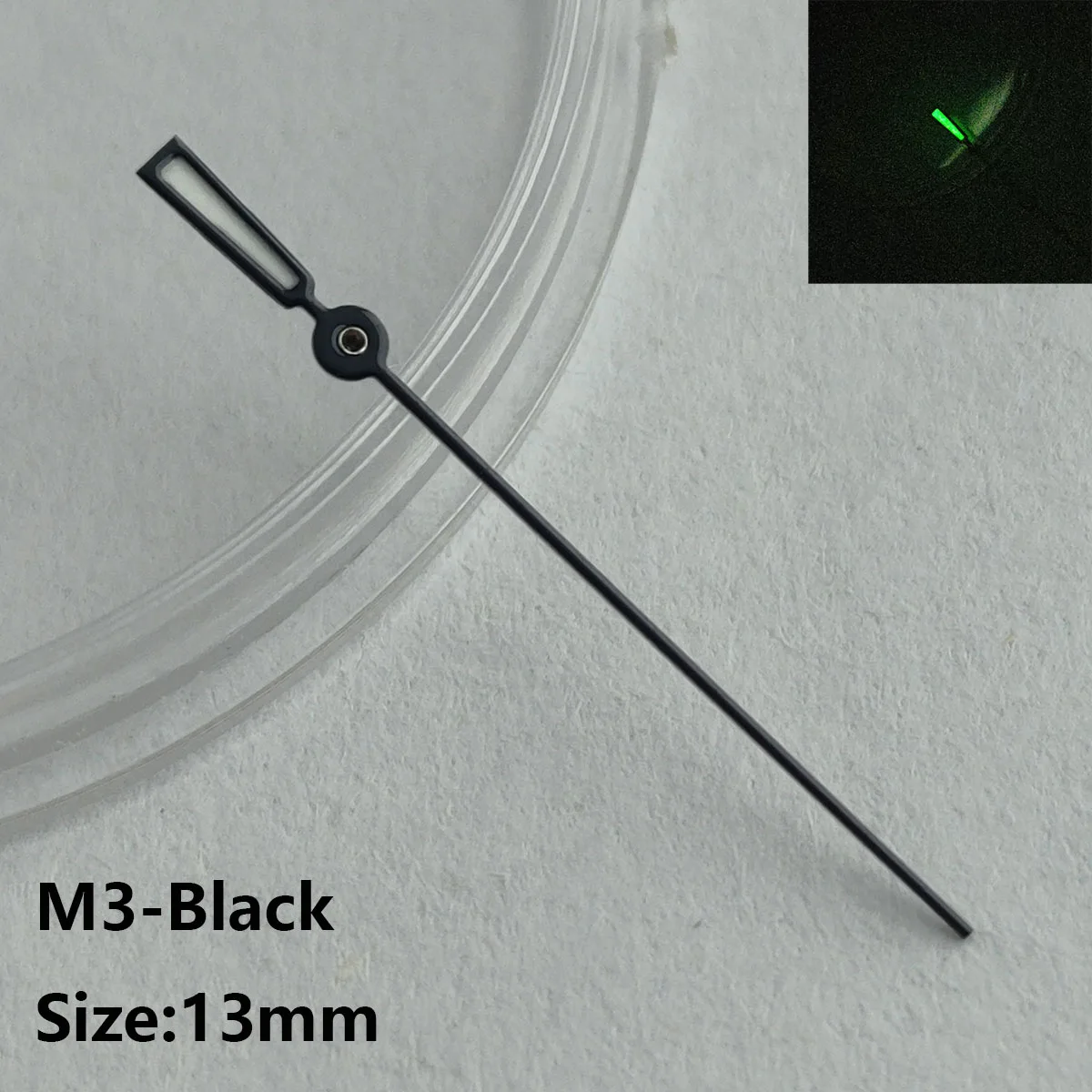 13mm 시계 바늘 nh35 nh36 손 녹색 야광 포인트 시계 액세서리 교체 부품, 시계 중고 무브먼트 포인터