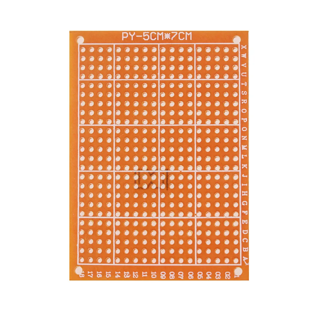 10/20PCS PCB 5x7 Board Yellow Single Side Prototype PCB 5*7cm Universal Circuit Board for DIY Electronic Experiments