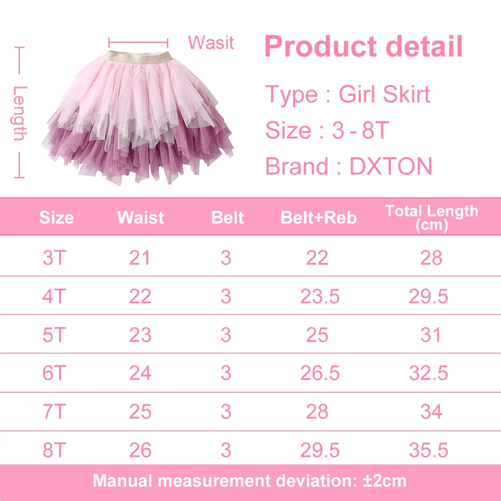Tutu Skirts for Girls Mesh Ballet Miniskirts Kids Layered Princess Cake Ball Gown Dance Prom Party Skirt Children Clothes ballet tutu skirt children skirts