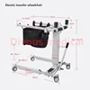 Electric Patient Transfer Lift Multifunctional Open Up Wheel chair Mobile Seat Bed Disabled Elderly Toilet Commode chair 4
