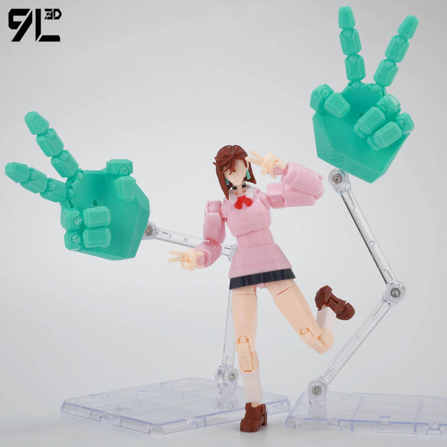 9L3D Printed Articulated Figure Lucky Dummy 13 Momo Ayase Little