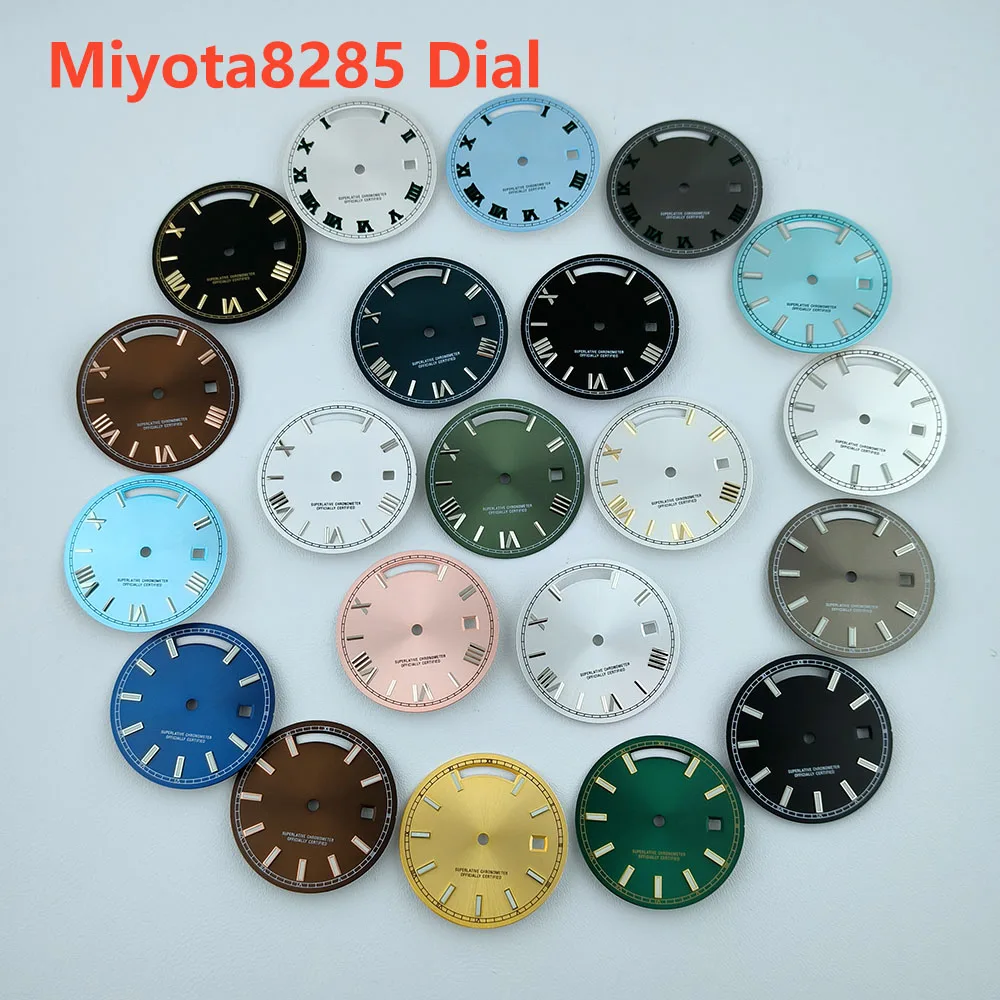 Custom Green Luminous Watch Dial - 31mm Dial for Miyota Movements, Ideal for Watch Repair and Enhancement