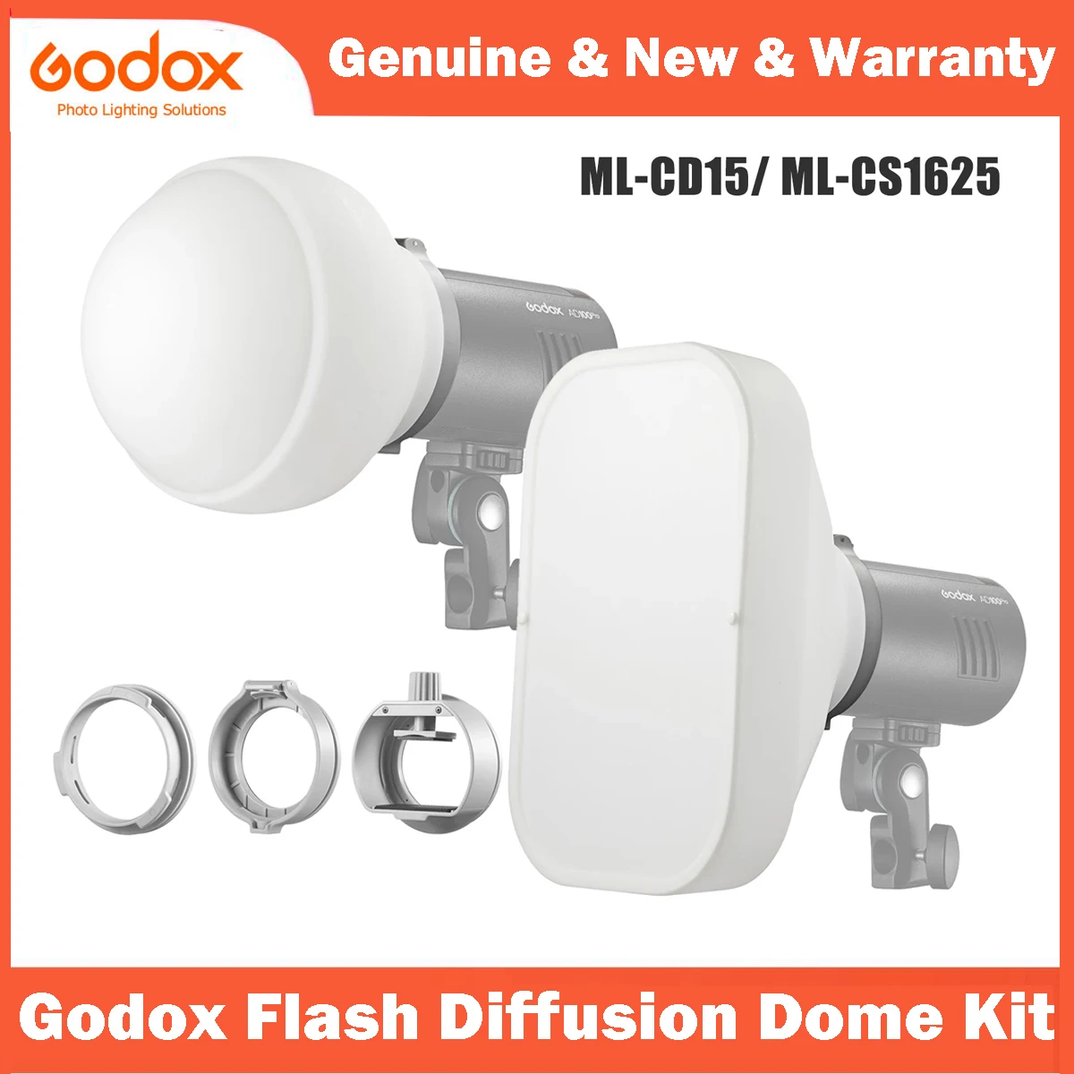 Softbox Godox ML-CS1625 Per Flash - Con 3 Adattatori, Materiale Silicone - Foto 10