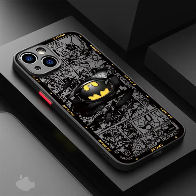 thumbnail image 1 of Funda de teléfono con logotipo de b-batman Hero para Apple iPhone 15, 16 Pro, XS Max, 13, 14 Plus, XR, SE, 7, 8, 12, 11 Pro plus, mate, 1 of 5