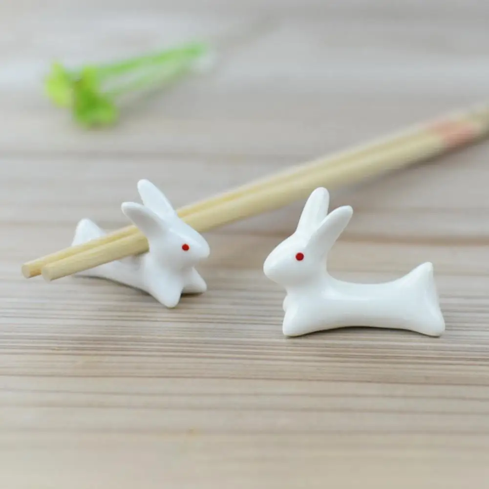 Ceramic Rabbit Incense Stick Rack Penholder Incense Burner Holder Chopstick Rest Table Decor For Kitchen Home Ornament