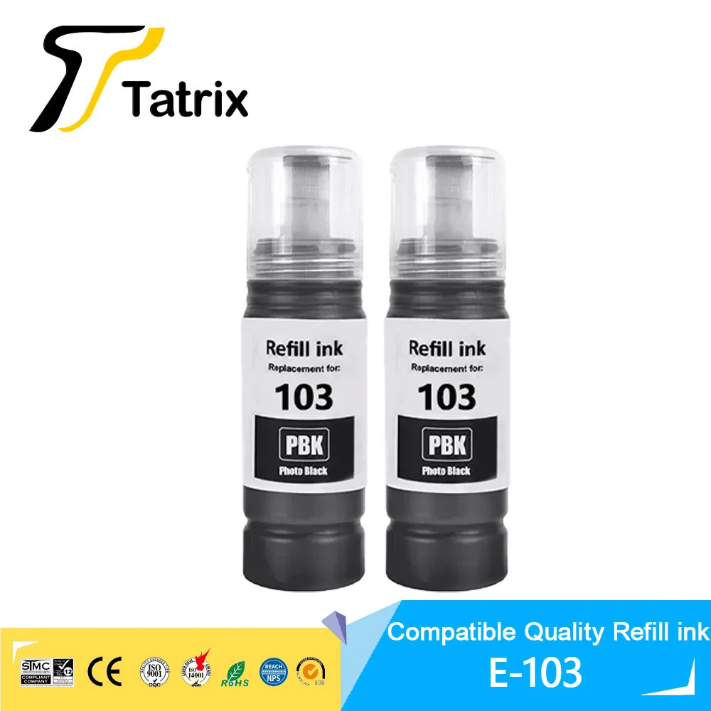 Tatrix Premium Compatible 103 Refill Dye Ink For Epson EcoTank