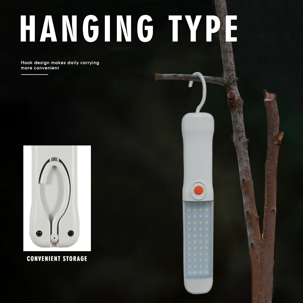 Handheld Emergency Flashlight Tent Light Magnetic Emergency Evacuation Light Rechargeable Outdoor Camping Lamp with SOS Mode