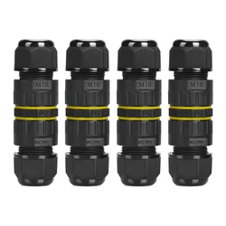 Waterproof Outdoor IP68 Electrical Junction Box Connector (4Pcs)