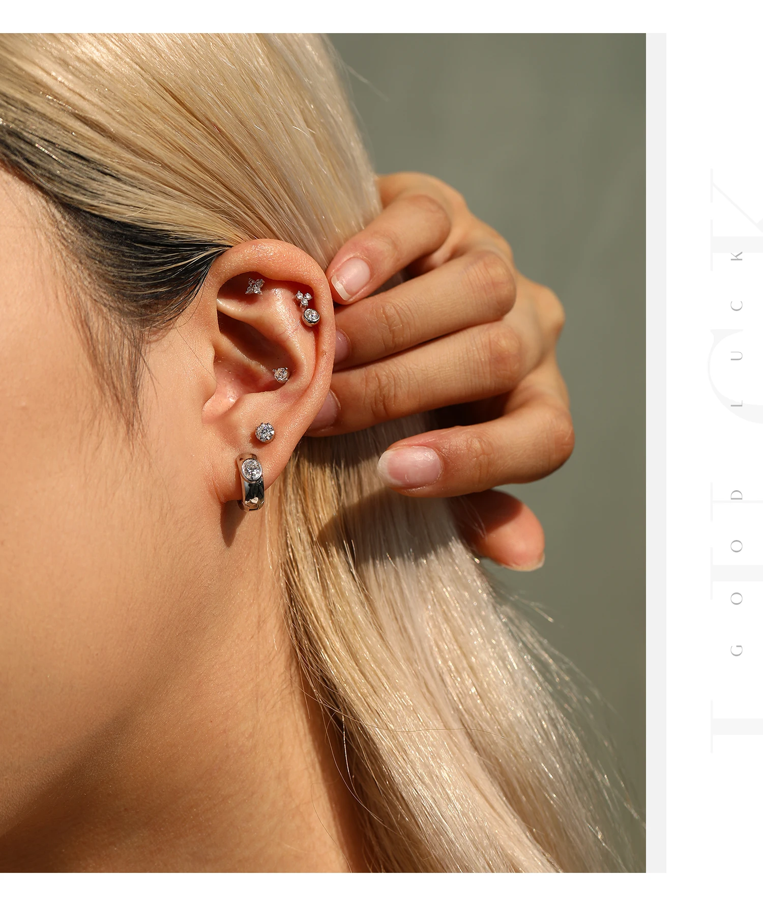 MODIAN Ohrstecker mit Moissanit-Fassung, 925er Sterlingsilber, kleine Herz-Schraubohrringe für Damen und Herren, edler Schmuck – Detail 12