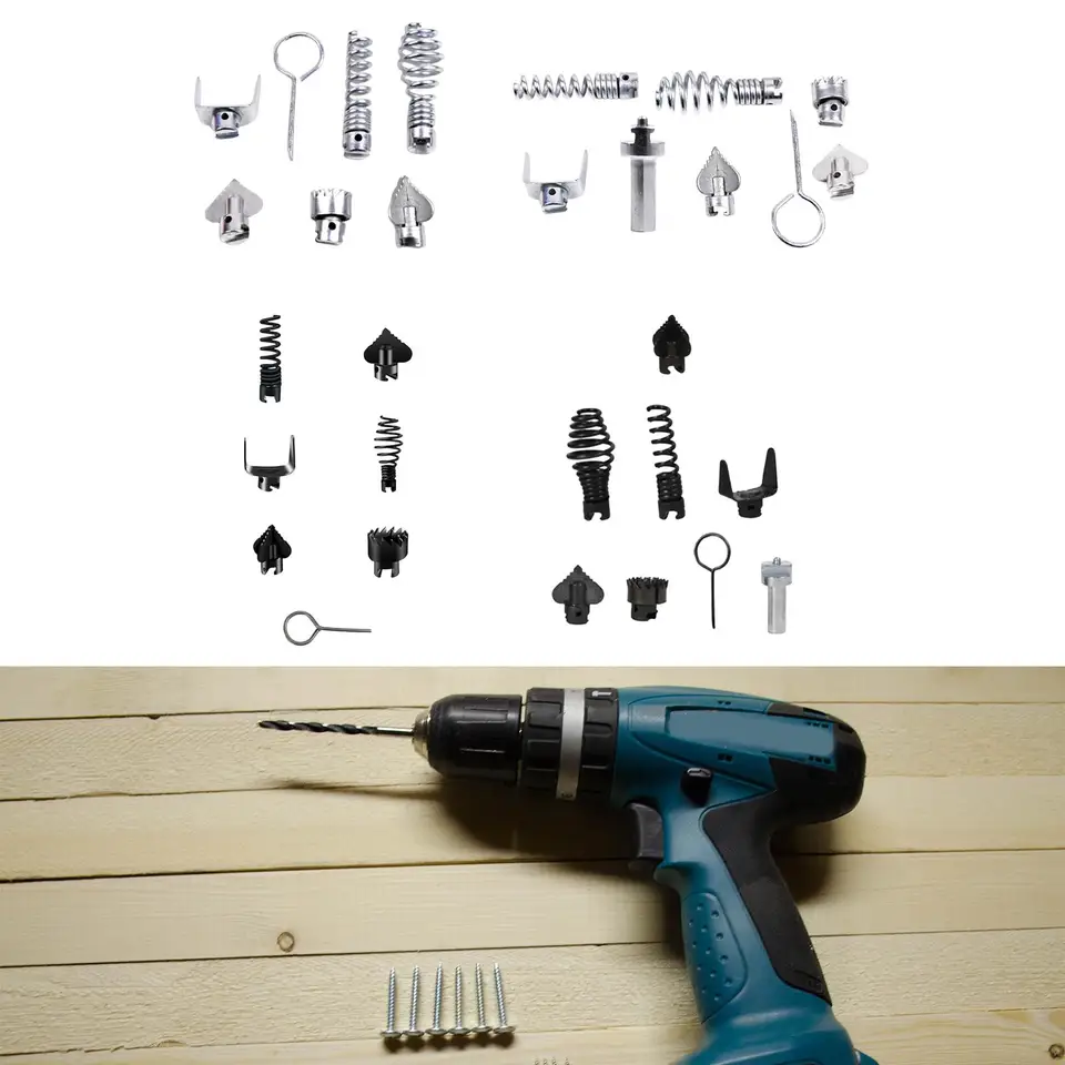 7pcs Drain Cleaner Combination Cutter Head Set, Tool Set - View #6