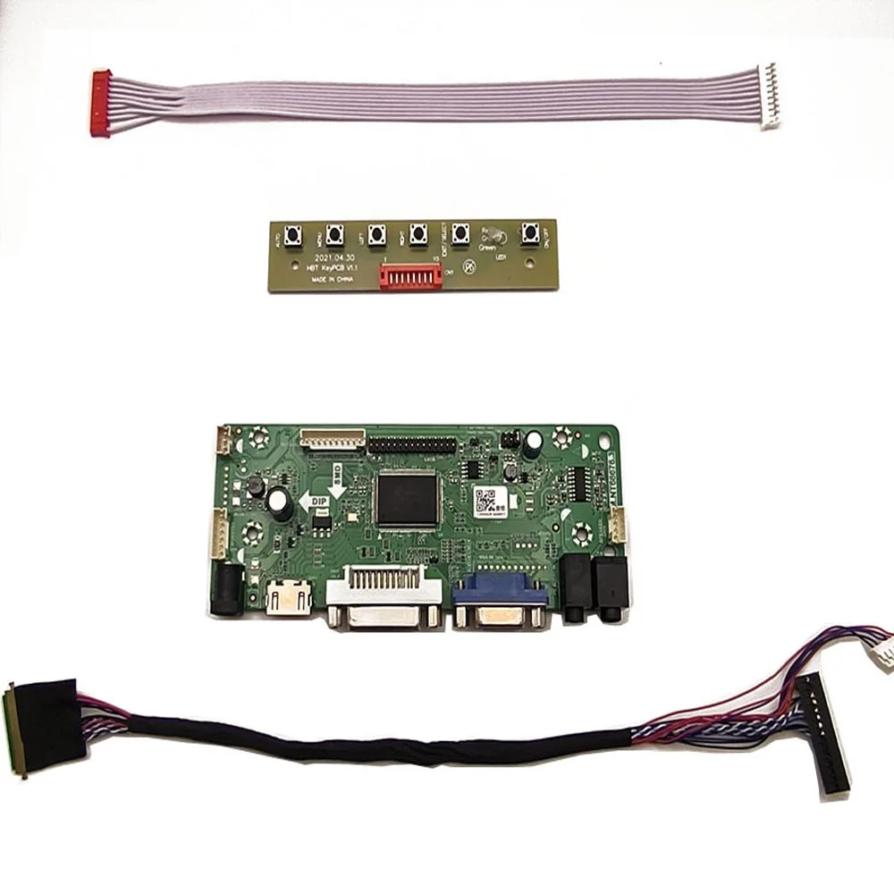 Lcd Tela Led Hdmi Mais Dvi Mais Vga Placa Controlador Driver Monitor Painel N156bge-l31 1366x768 - Imagem 6
