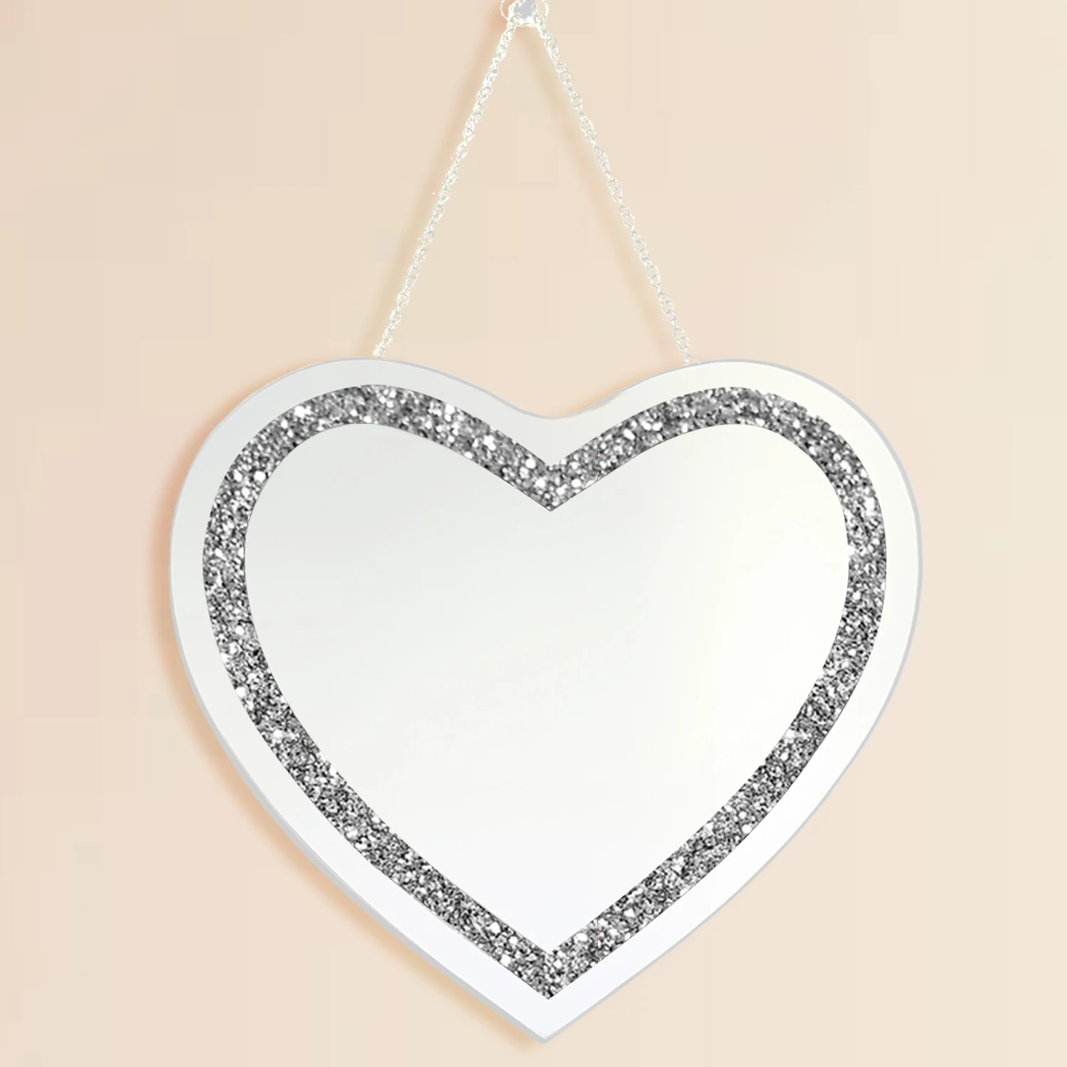 

Heart Shape Decoration Wall Mirror Home Decor Glass Crystal Mirror